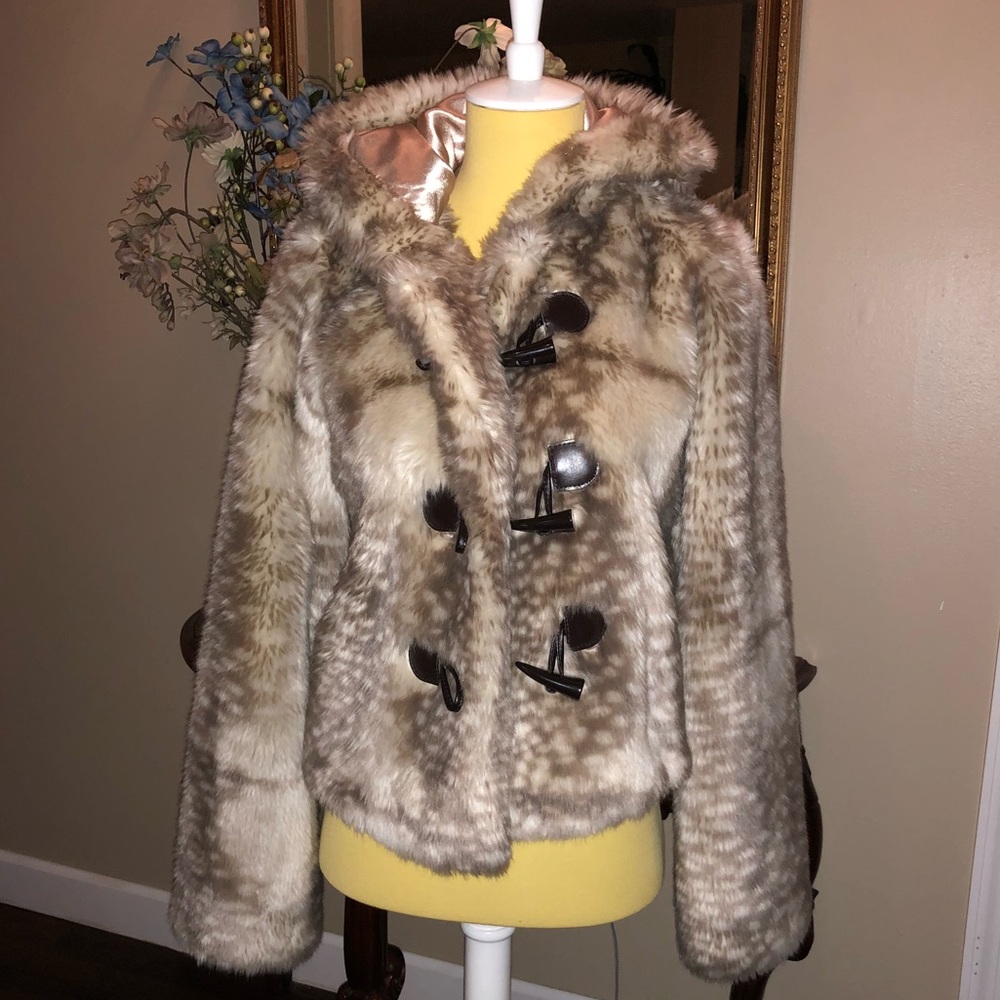 Faux fur coat